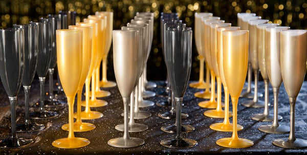 Plastic Fluted Champagne Glasses